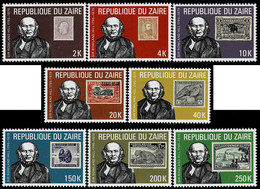 ZAIRE (CONGO D.R.) 1980 Mi 631-638 SIR ROWLAND HILL MINT STAMPS ** - Rowland Hill