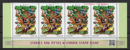 Russia 2022, EUROPA Issue, Russian Fairy Tales, Stories And Myths, Strip Of 4, XF MNH** - 2022