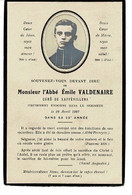 IMAGE RELIGIEUSE - CANIVET : Faire -part Décès , Abbé Émile Valdenaire Curé De Xaffévillers - Vosges . - Religion & Esotericism