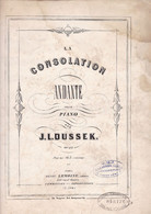 Partition Ancienne J. L. Dussek, La Consolation, Pour Piano - Strumenti A Tastiera