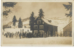 AMDEN: Skihütte Des N.S.C.Z, Echtfoto-AK Belebt 1925 - Amden