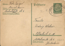 23 111 Ganzsache Bahnpost "KÖLN-FRANKFURT(MAIN)" 1933 - Brieven En Documenten