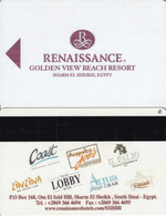 EGYPT - Renaissance/Golden View Beach Resort, Hotel Keycard, Used - Hotel Keycards