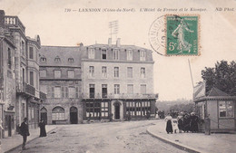 LANNION  L'hotel De France Et Le Kiosque - Lannion