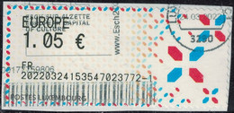 Luxembourg 2018 Oblitéré Used Sur Fragment ATM Frame Y&T LU D7 SU - Vignette