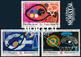 1991 Espagne  Yv 2743/2745 Barcelone 92 Jeux Olympiques **SC TTB Très Beau, Neuf Sans Charnière﻿  (Yvert&Tellier) - 1991-00 Unused Stamps