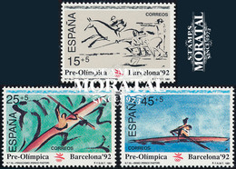 1991 Espagne  Yv 2715/2717 Barcelone 92 Jeux Olympiques **SC TTB Très Beau, Neuf Sans Charnière﻿  (Yvert&Tellier) - 1991-00 Unused Stamps