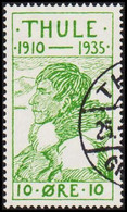 1935. Thule. 10 Øre Green Small Thin Spot. (Michel 1) - JF519820 - Thule