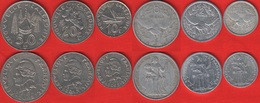 New Caledonia Set Of 6 Coins: 1 - 50 Francs 1952-2019 - Nueva Caledonia