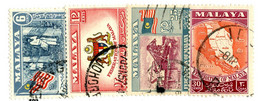 10322A Fed.of Malaya 1957 Scott # 80-83 Used OFFERS WELCOME! - Fédération De Malaya