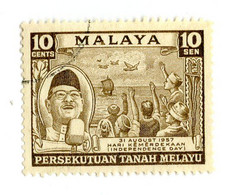 10322 Fed.of Malaya 1957 Scott # 84 Used OFFERS WELCOME! - Fédération De Malaya