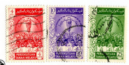 10326 Fed.of Malaya 1959 Scott # 91-93 Used OFFERS WELCOME! - Fédération De Malaya