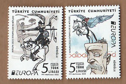 AC - TURKEY STAMP - EUROPA 2022 STORIES & MYHTS MNH 09 MAY 2022 - Unused Stamps
