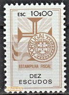 Fiscal/ Revenue, Portugal - Estampilha Fiscal, Série De 1990 -|- 10$00 - MNH** - Ungebraucht