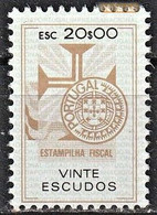 Fiscal/ Revenue, Portugal - Estampilha Fiscal, Série De 1990 -|- 20$00 - MNH** - Neufs