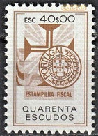 Fiscal/ Revenue, Portugal - Estampilha Fiscal, Série De 1990 -|- 40$00 - MNH** - Ongebruikt