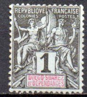 Diégo Suarez: Yvert N° 25* - Unused Stamps