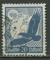 Deutsches Reich 1934 Flugpostmarke Waagerechte Gummiriffelung 532 Y Gestempelt - Usati