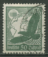 Deutsches Reich 1934 Flugpostmarke Waagerechte Gummiriffelung 535 Y Gestempelt - Usati