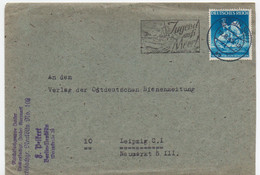 Brief, Berlin Neukölln, "Reichsfachgruppe Imker Kurmark",,gel. 1942, Nach Leipzig - Cartas