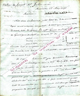 ANNEE 1791 PROTESTANTISME NEGOCE COTON DE SMYRNE (Izmir Turquie) COMMERCE DU LEVANT SMYRNE COMMERCE DU LEVANT - ... - 1799