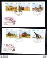 647  Prehistoric Animals - FDC - 1987 - Cb - 4,25 - Prehistorics