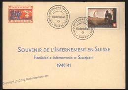 Switzerland WWII Internee Camp Niederhallwil Soldier Stamp Cover G107543 - Non Classés