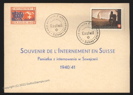 Switzerland WWII Internee Camp Knutwil Soldier Stamp Cover G107540 - Non Classés