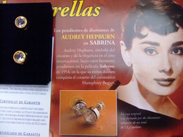 PENDIENTES (REPRODUCCIÓN) LOS LLEVABA AUDREY HEPBURN EN LA PELÍCULA ”” SABINA ”” - Earrings