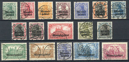 MEMEL < N° 1 à 17 Ø Avec Beaux Cachets Série Complète 17 Valeurs Oblitérés Used Ø -- Cote 155.00 € - Used Stamps