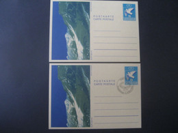 Liechtenstein 1984- 2 Ganzsachen Alpe Matta, 1x Ungebraucht, 1x FDC - Stamped Stationery