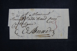SUISSE - Marque Postale De Genève Sur Lettre Cachetée Pour Berne - L 121271 - ...-1845 Prefilatelia