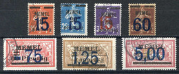 MEMEL < N° 38 à 44 Ø Série Complète 7 Valeurs Oblitérés Used Ø -- - Used Stamps
