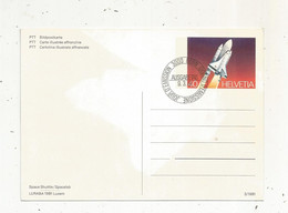 FDC , Premier Jour , Suisse , Sur Carte Illustrée Affranchie , 3000 BERN , 1981, SPACE SHUTTLE, SPACELAB , PTT - FDC