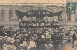 CPA 43 LE PUY LES FETES DU CONCOURS MUSICAL 1909 CONCERT AU FER A CHEVAL - Le Puy En Velay