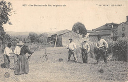 CPA 43 LES BATTEURS DE BLE EN PLEIN AIR - Sonstige & Ohne Zuordnung