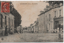 Carte Postale Ancienne Sancergues - Grande Rue - Sancergues