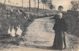 Delcampe - CPA 43 LA CHAISE DIEU PAYSAGE ROUTE DE PAULLAGUET - La Chaise Dieu