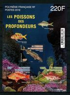 POLYNESIE 2019 Bloc N° 50 ** ( 1228/1229 ) Neuf MNH Superbe Faune Marine Poissons Perche Etelis Rouvet Scorpion Fishes - Nuevos