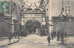 CPA 43 LE PUY EN VELAY LES FETES DU CONCOURS MUSICAL 1909 LA RUE DES CAPUCINS - Le Puy En Velay