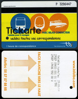 BORDEAUX -  Ticket "Tickarte" De La CUB (Communauté Urbaine Bordelaise) - Europe
