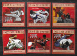 COMORES N° 1993/98 * * NON DENTELE Judo Karaté Kick Boxing Jiu Jitsu Aikido Taekwondo - Judo