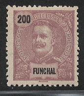 Portugal Funchal Madeira 1897 "D Carlos I" Condition MH #24 - Funchal