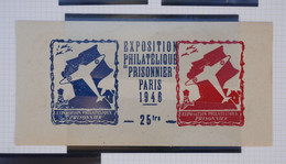 AU17  FRANCE  BELLE VIGNETTE   1946 EXPO PARIS  "PRISONNIER"+ VIGNETTE 25FR +NEUVE   A VOIR +PAS COURANT - 1960-.... Storia Postale