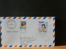 98/790  LETTRE  JAPON  POUR LA BELG - Brieven En Documenten