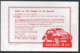 Buvard  Neuf    4CV Renault   (M3481) - Automotive