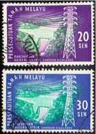 MALAYA 1963 Cameron Highlands Hydroelectric Power Sc#114-115 2v Set - USED @E879 - Federation Of Malaya