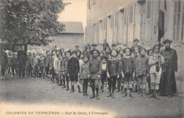 CPA 43 COLONIE DE VERRIERES SUR LA COUR A TIRANGES - Other & Unclassified