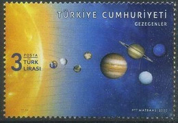 Turkey 2020 The Planets Stamp 1v MNH - Ongebruikt