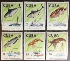 Cuba 1975 Fishing Industry Fish Crustaceans MNH - Meereswelt